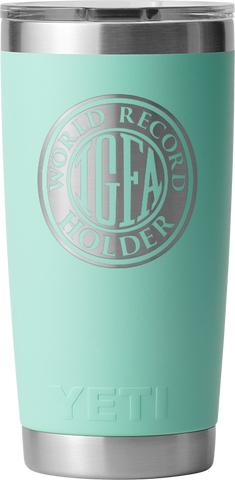 IGFA Yeti Seafoam 20oz World Record Holder Logo Rambler