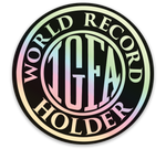 IGFA World Record Holder Holographic Sticker 5" x 5"