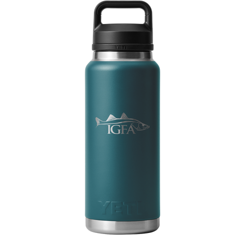 IGFA Yeti Agave Teal 36oz Snook Logo Bottle Rambler