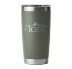 IGFA Yeti Camp Green 20oz Trout Logo Rambler