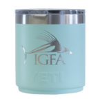 IGFA Seafoam Roosterfish Stackable 10 oz Lowball with Magslider Lid