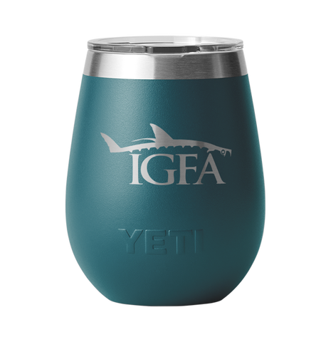 IGFA Yeti Agave Teal 10oz Tarpon Logo Wine Tumbler