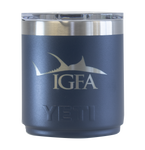 IGFA Navy Tuna Stackable 10 oz Lowball with Magslider Lid