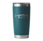 IGFA Yeti Agave Teal 20oz Wahoo Logo Rambler