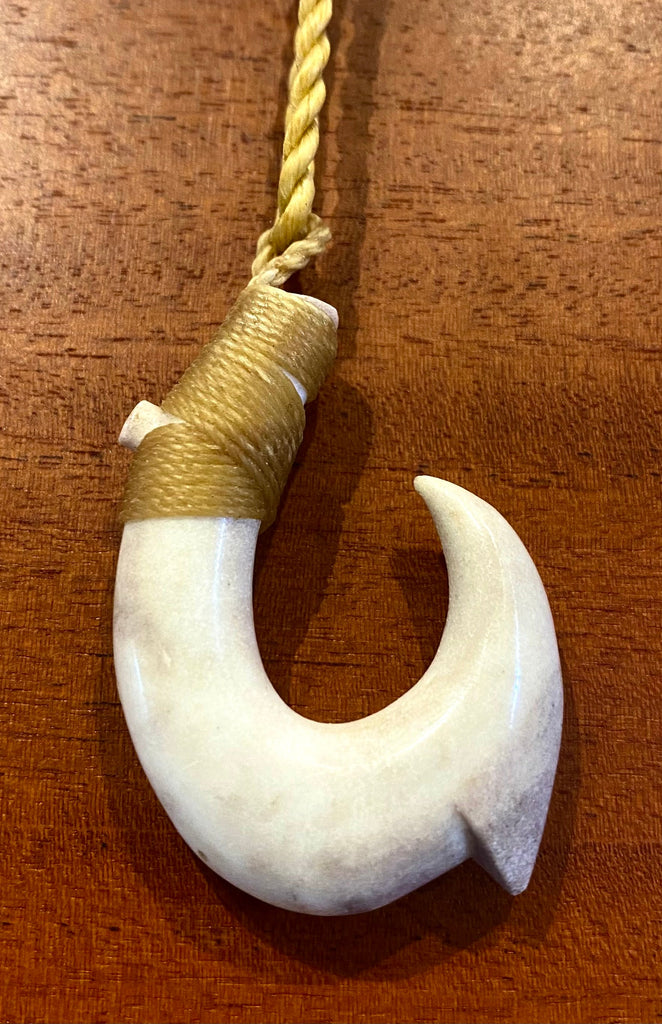 antler fish hook image Island Fish Hook Necklace Moose Antler Shed